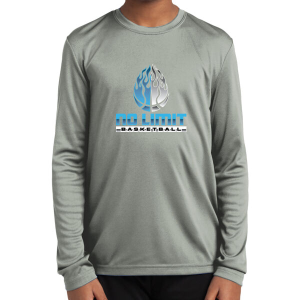 No Limit Basketball Youth Long Sleeve PosiCharge ® Competitor Tee Thumbnail